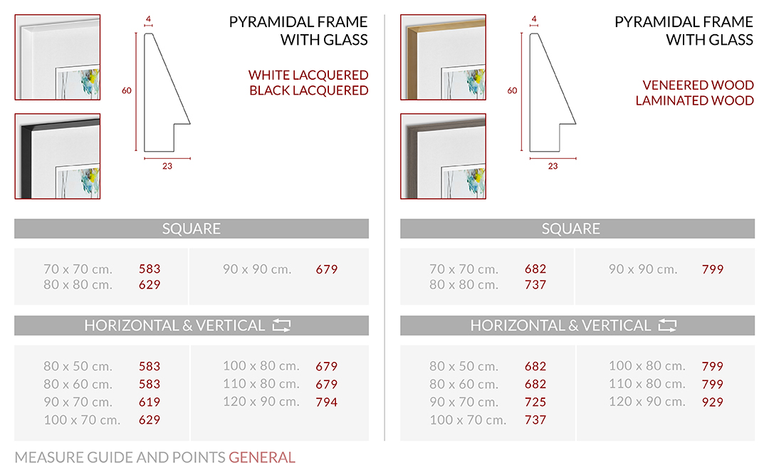 Medidas Marco Pyramidal with Glass L